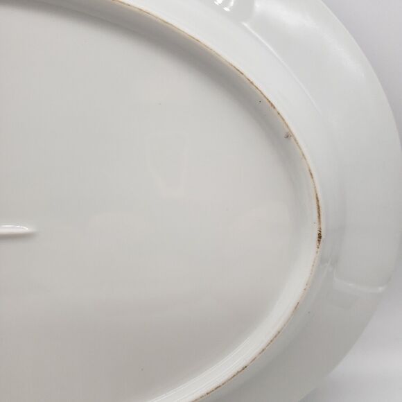 Contemporary Fine China By Noritake Oval Serving Platter 13 5/8 x 10 1/4 Inch - Picture 9 of 10